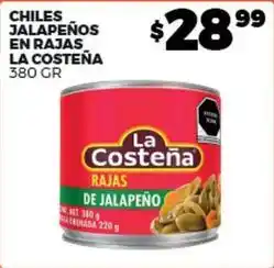 Merco La costeña - chile jalapeños en rajas oferta