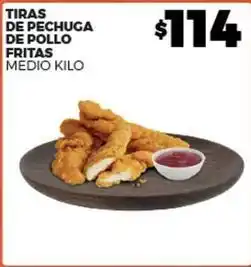 Merco Tiras de pechuga de pollo fritas oferta
