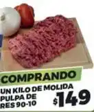 Merco Un kilo de molida pulpa de res oferta