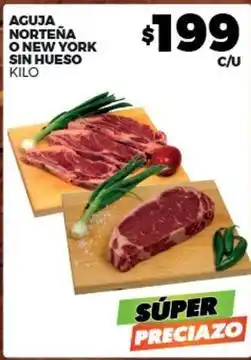 Merco Aguja norteña o new york sin hueso kilo oferta