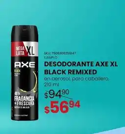 Woolworth Axe - desodorante xl black remixed oferta