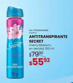 Woolworth Secret - antitranspirante oferta