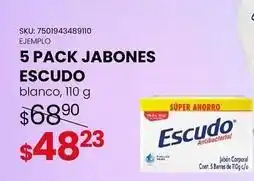 Woolworth Escudo - 5 pack jabones oferta