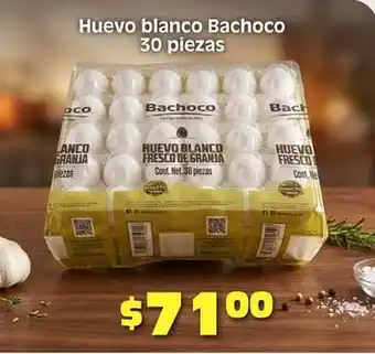 Soriana Híper Bachoco - huevo blanco oferta