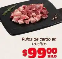 Soriana Híper Pulpa de cerdo en trocitos oferta