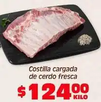 Soriana Híper Fresca - costilla cargada de cerdo fresca oferta