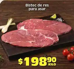 Soriana Híper Bistec de res para asar oferta