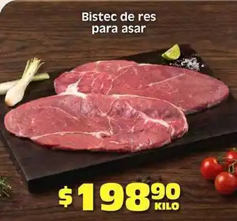 Soriana Híper Bistec de res para asar oferta