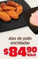 Soriana Híper Alas de pollo enchiladas oferta