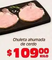 Soriana Híper Chuleta ahumada de cerdo oferta