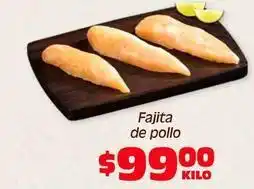 Soriana Híper Fajita de pollo oferta