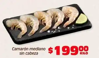 Soriana Híper Camarón mediano sin cabeza oferta