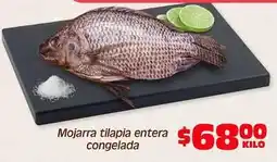 Soriana Híper Mojarra tilapia entera congelada oferta