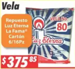 Casa Ley Vela Repuesto Luz Eterna La Fama oferta