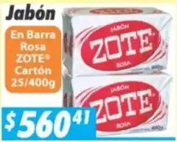 Casa Ley Zote Jabón Rosa oferta