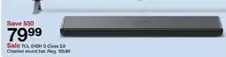 Target Tcl s45h s class 2.0 channel sound bar oferta