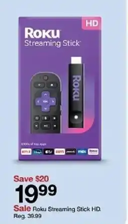 Target Roku Streaming Stick HD oferta