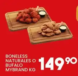 Alsuper Mybrand boneless naturales o bufalo kg oferta