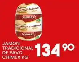 Alsuper Chimex jamon tradicional de pavo oferta