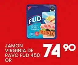 Alsuper Fud jamon virginia de pavo oferta