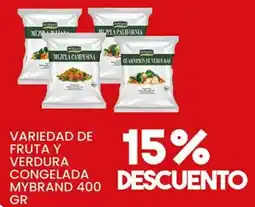 Alsuper mybrand variedad de fruta y verdura congelada oferta