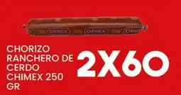 Alsuper Chimex chorizo ranchero de cerdo oferta