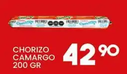 Alsuper Camargo chorizo oferta