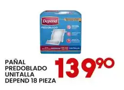 Alsuper Depend pañal predoblado unitalla oferta