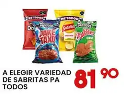 Alsuper Sabritas pa todos oferta
