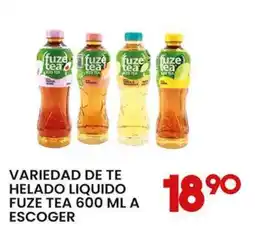 Alsuper fuze tea variedad de te helado liquido oferta