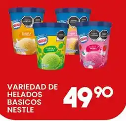 Alsuper Nestle variedad de helados basicos oferta