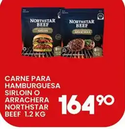 Alsuper Northstar Beef carne para hamburguesa sirloin o arrachera oferta