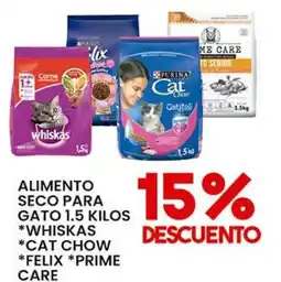 Alsuper whiskas cat chow felix prime care oferta
