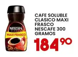 Alsuper nescafe cafe soluble clasico maxi frasco oferta