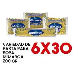 Alsuper Mimarca variedad de pasta para sopa oferta