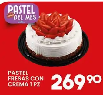 Alsuper Pastel fresas con crema oferta