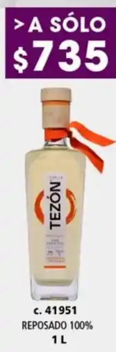 Bodegas Alianza Tezón Reposado 100% oferta