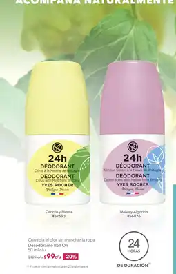 Yves Rocher Desodorante Roll On oferta