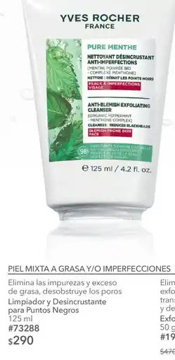 Yves Rocher Limpiador y Desincrustante para puntos negros oferta