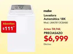 El Bodegón Mabe lavadora automática 18k oferta