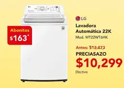 El Bodegón Lg lavadora automática 22k oferta