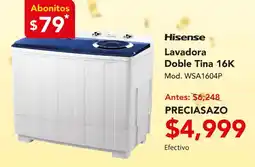 El Bodegón Hisense Lavadora Doble Tina 16K oferta