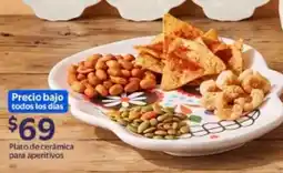 Walmart Plato de cerámica para aperitivos oferta