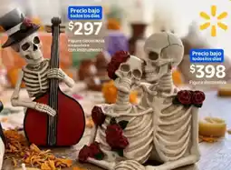 Walmart Figura decorativa esqueleto con instrumento oferta