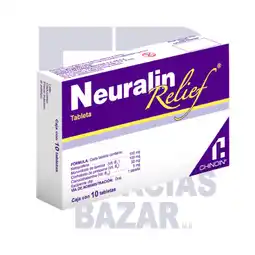 Farmacias Bazar NEURALIN RELIEF 100/100/50/5MG 10 TABLETAS oferta