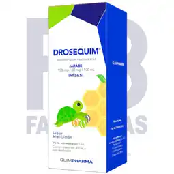Farmacias Bazar DROSEQUIM INFANTIL 150/80MG MIEL-LIMON 200ML QUIMPHARMA oferta