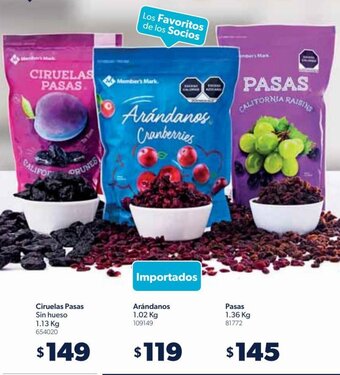 Sam's Club Ciruelas Pasas Sin Hueso 1,13kg oferta