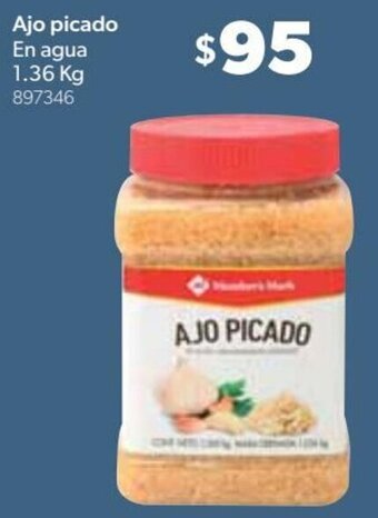 Sam's Club Ajo Picado En Agua 1,36kg oferta