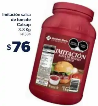 Sam's Club Imitación Salsa de Tomate Catsup 3,8kg oferta