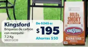 Sam's Club Kingsford Briquetas de Carbón con Mezquite 7,2kg oferta